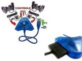 Conversor de Controle Playstation 1 e 2 para PC USB